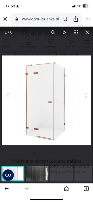 Kabina prysznicowa z baterią