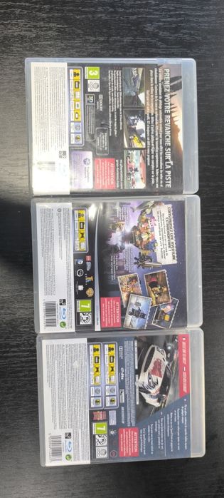 Conjunto de 3 jogos PlayStation 3+5 cds danificados