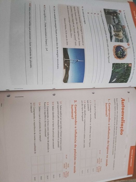 Caderno de actividades de Ciências 6ºano