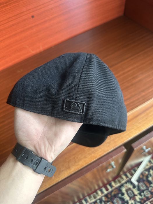 Кепка New Era 59Fifty, DC Shoes, Blackout, Y2K, Skate, Fitted cap 7 1/8.