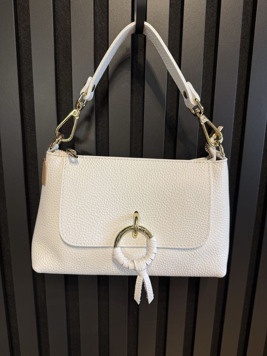 Mała biala torba, komunia, ślub, prezent