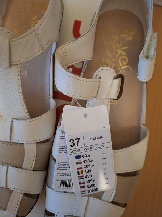 Sandały Rieker 37 nowe