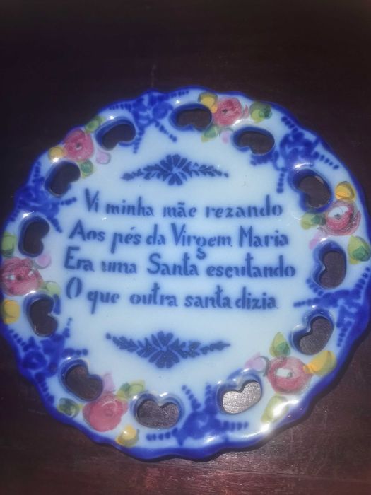 Pratos  de decoração antigos loiça de Alcobaça