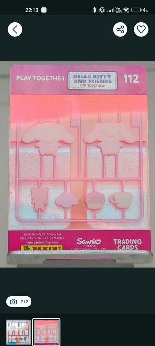 Carta 112 Panini Hello Kitty and Friends Fun Together