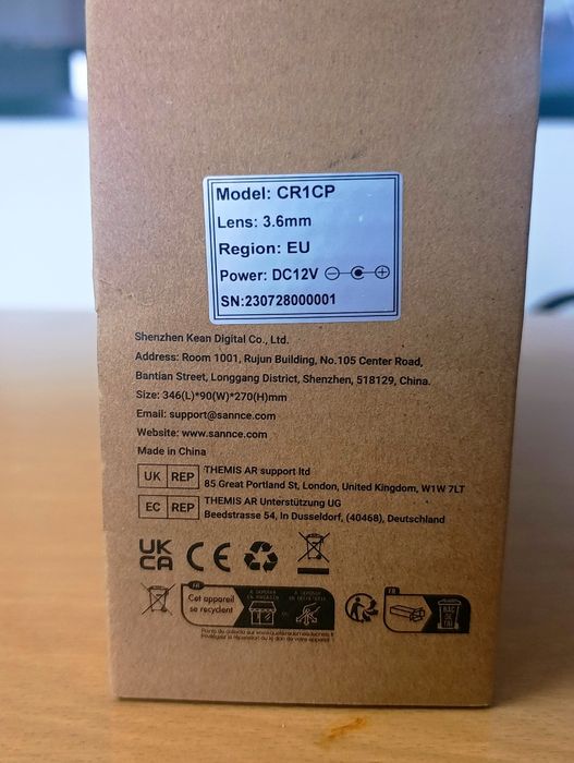 SANNCE kit de Câmeras de segurança com fio CR1CP