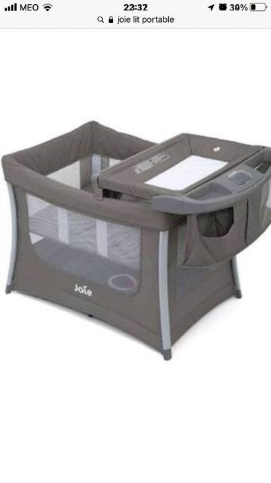 Cama portátil de bebé com muda fraldas