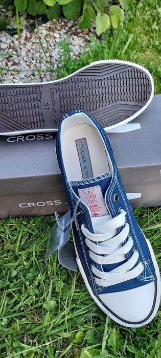 Trampki granatowe damskie Cross Jeans.Nowe.