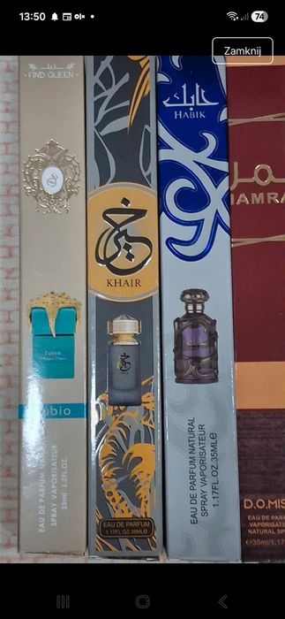 Zestaw perfumetek arabskich unisex