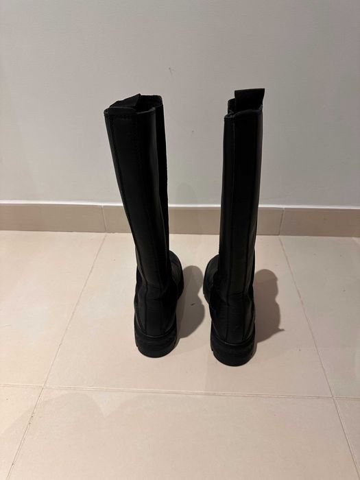 Botas de couro Timberland Originais cano alto mulher