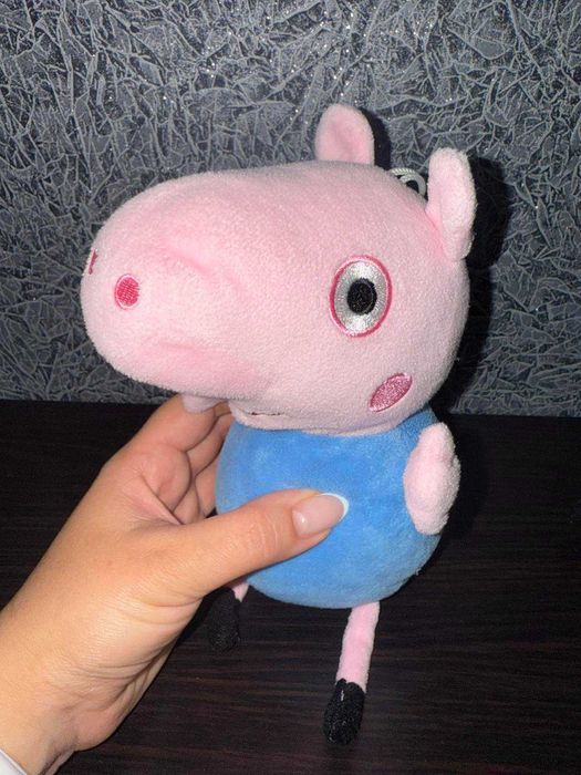 М'яка іграшка Джордж (25 см), Свинка Пеппа (20см) Plush Peppa Pig