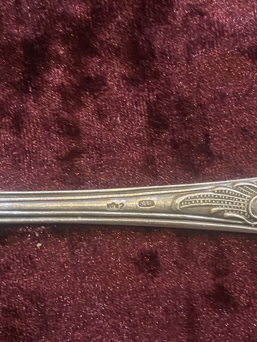 Столовый нож с вилкой из серебра 875 пообы. Киев