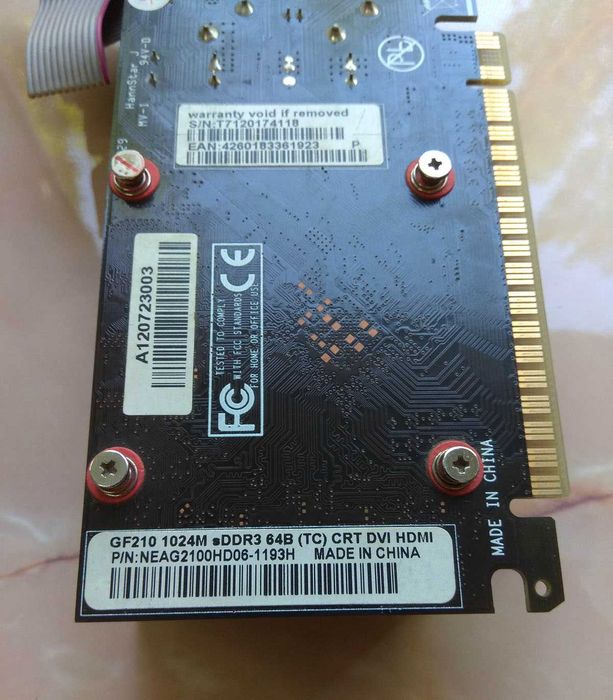 Видеокарта Palit PCI-Ex GeForce 210 1024MB DDR3 64bit DVI, D-Sub, HDMI