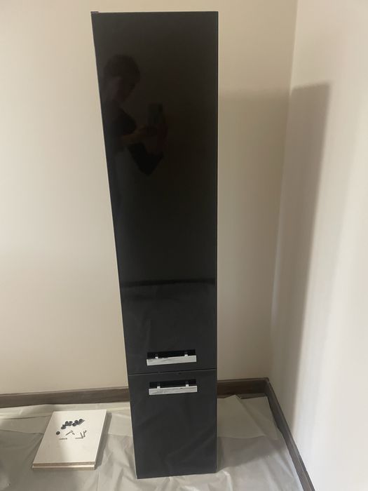 Zestaw mebli łazienkowych antracyt