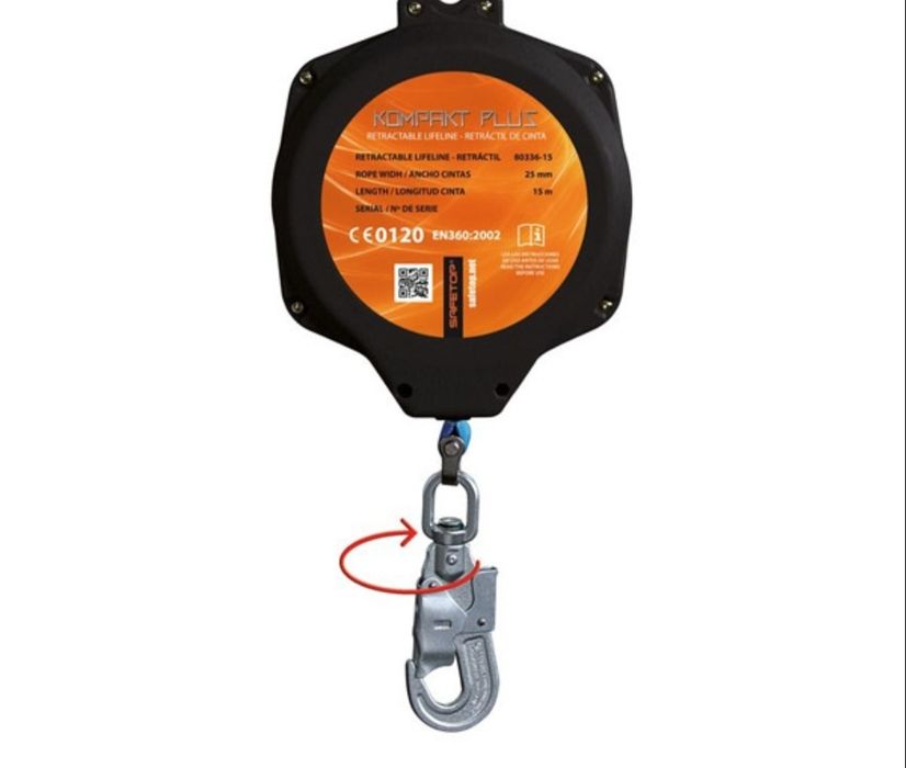 Cabo de segurança retrátil SAFETOP para uso horizontal e vertical Maxiroll