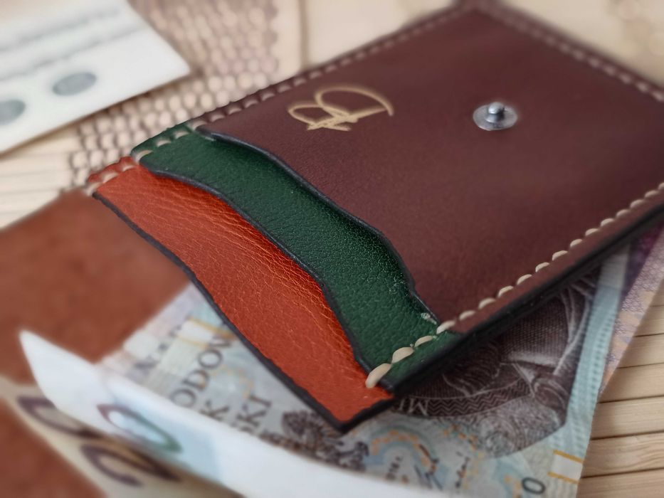 Borubar Skóroszyj - mini portfel z luksusowej skóry Verdi