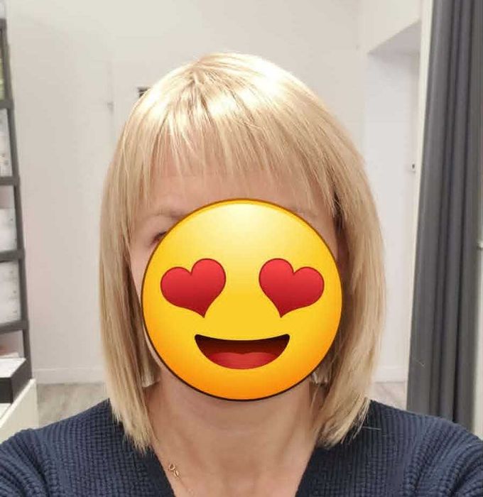 Medyczna peruka damska, Peruka typu bob, Peruki z grzywką, NOWA!