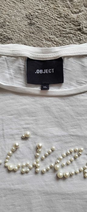Tshirt OBJECT rozmiar XL,  spodnie jeansowe Bershka