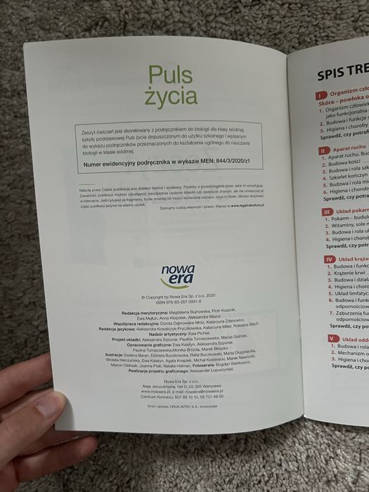 Puls życia 7 zeszyt ćwiczeń biologia
