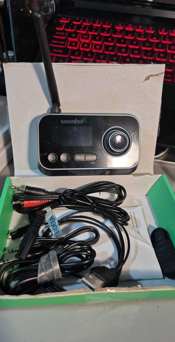 Adapter audio Bluetooth 5.0 SOOMFON Bluetooth nadajnik 3w1 BT17