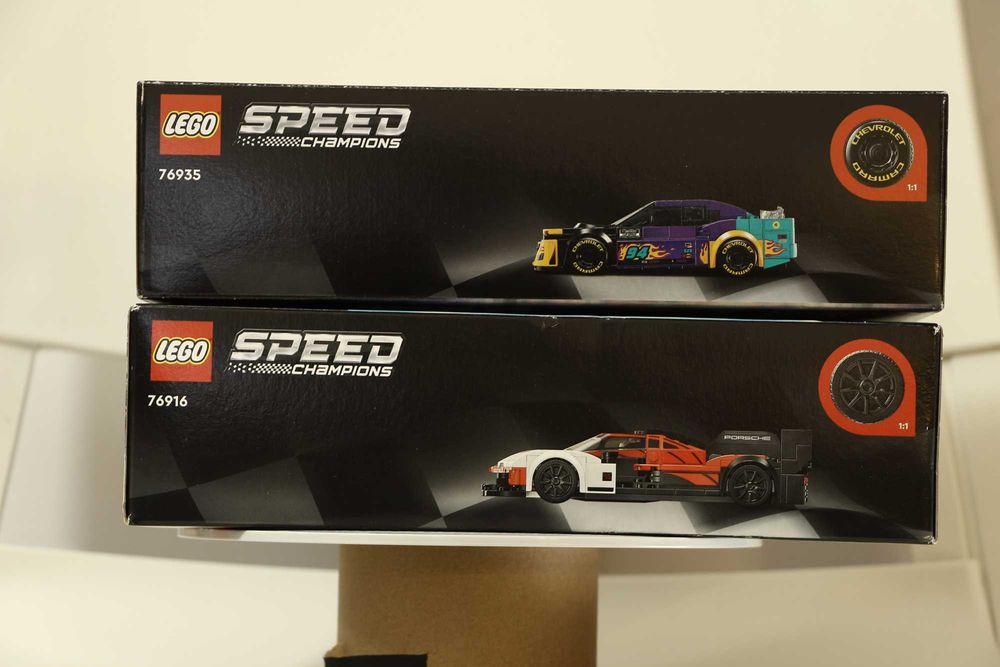 Pack Lego Speed Champions 76935 Nascar Camaro ZL1 + 76916 Porsche 963