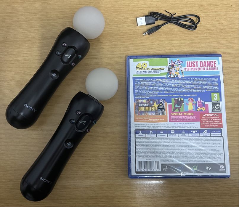 Pack just dance 2021 ps4 com 2 comandos move