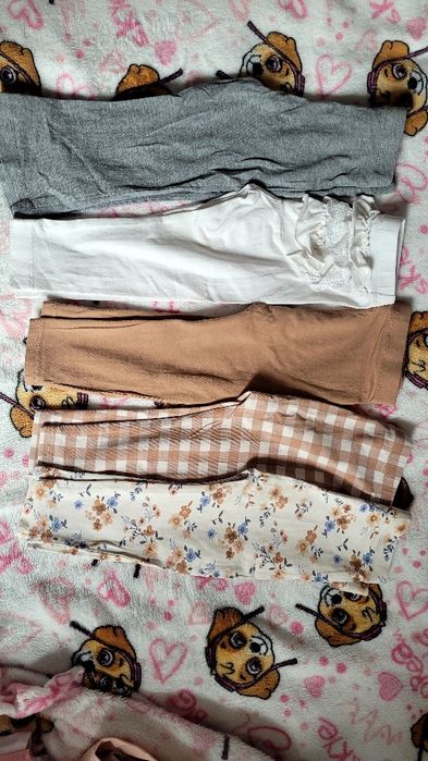 15 szt. Duża Paczka ubrań dla dziewczynki r 86, leginsy h&m newbie, bluza holister,  body