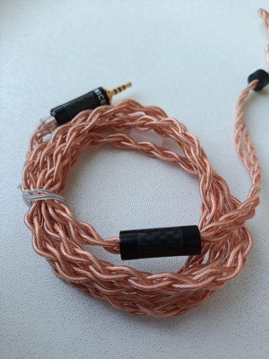 Кабель для навушників NICEHCK GCT4, 2Pin / 2.5 мм
