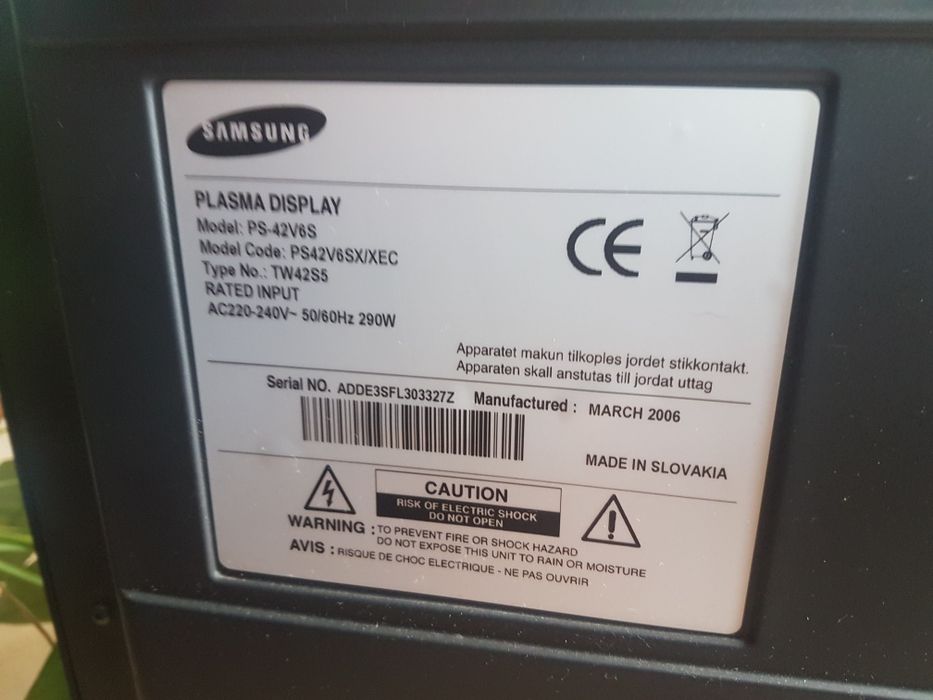TV plasma Samsung
