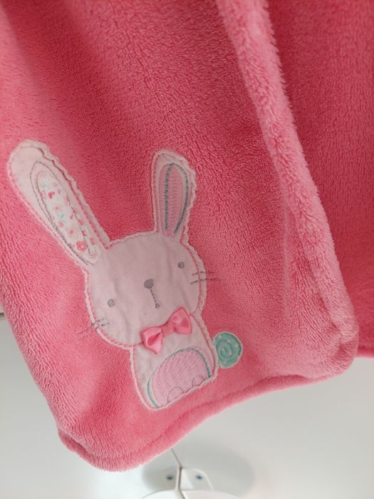 Polarowy szlaflok z króliczkiem 18-24m