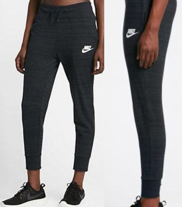 Nike spodnie sportowe dresowe damskie logowane bawełna S/M