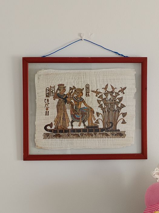 Vários quadros antigos Quadro Papiro Cleopatra