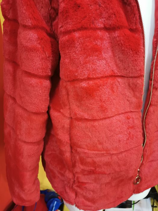 Futerko kożuszek miś alpaka kieszonki kaptur