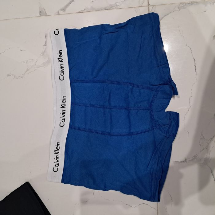 Bokserki niebieskie, czarne L