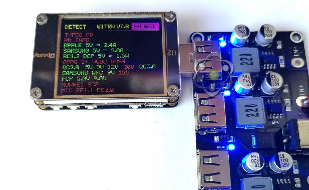 4USB по 18W  Плата (модуль)  швидкої зарядки QC2.0 и QC