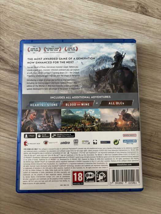 Gra Wiedźmin 3 The Witcher wild hunt ps5