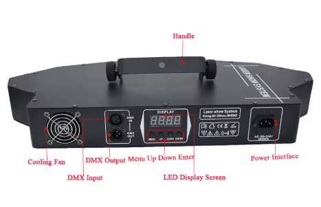 Laser dyskotekowy 6 soczewek