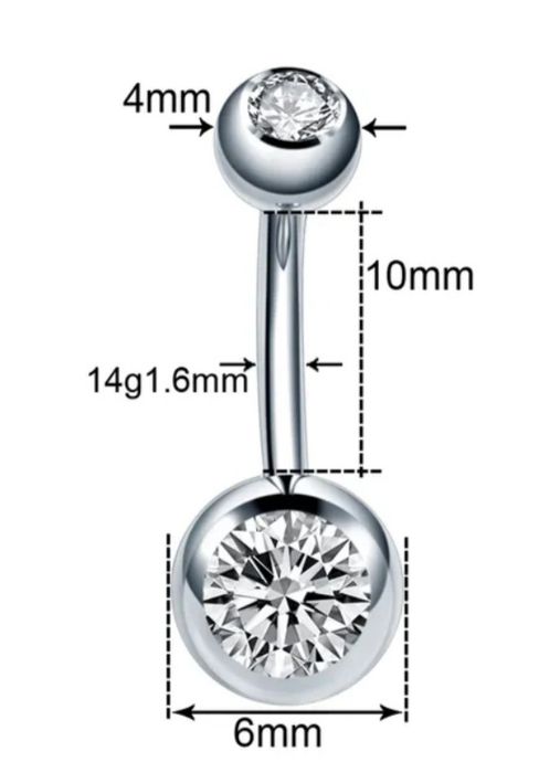 Пірсинг губи, носу, пупка. Пирсинг губа, нос, септум, кликер из титана