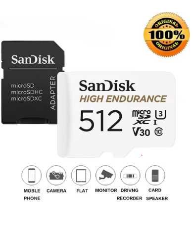 Видеокамеры, авторегистратор, карта памяти Sandisk high endurance 64/128/256/512 гб.