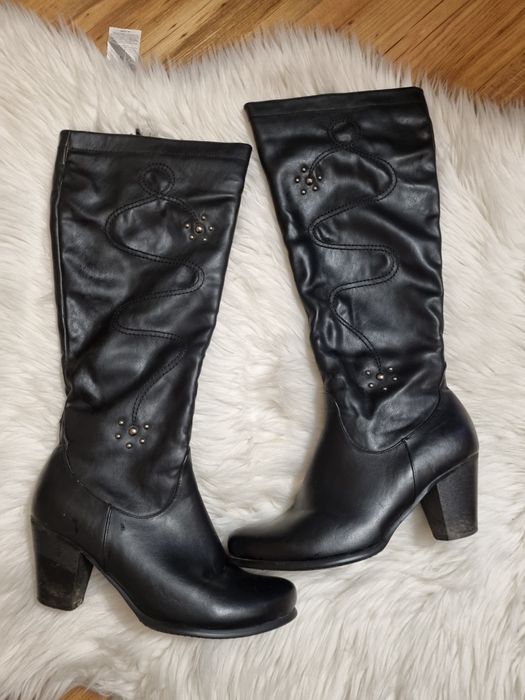 Kozaki damskie czarne 39