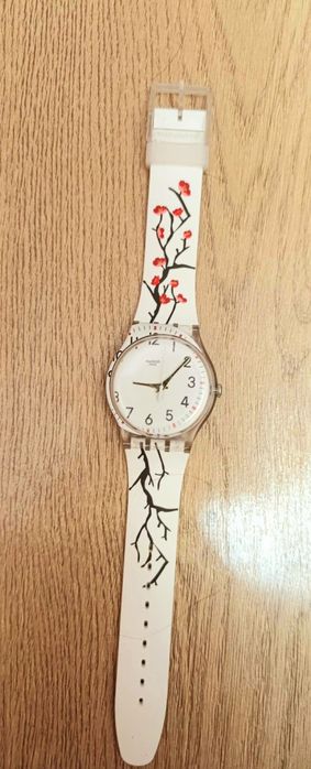 лімітований наручний жіночий годинник Swatch New Gent "Time to Spring"