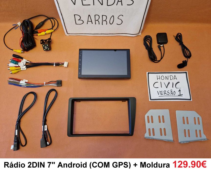 Rádio 2DIN Honda CIVIC MK7 • (2001 a 2006) • Android EU ES EP EM IMA