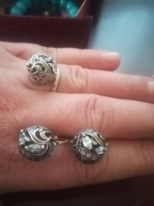 Серебреные серьги фенички