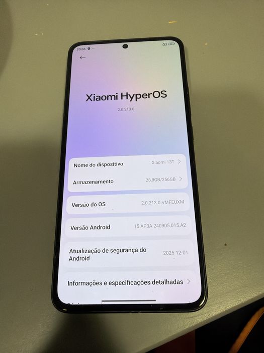 Smartphone XIAOMI 13T (6.67" - 8 GB - 256 GB - Preto)usado