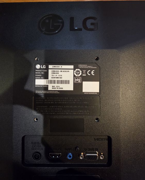 Monitor LG 22" Full HD IPS 75Hz
