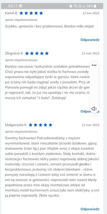 Remonty Gładzie Malowanie Panele