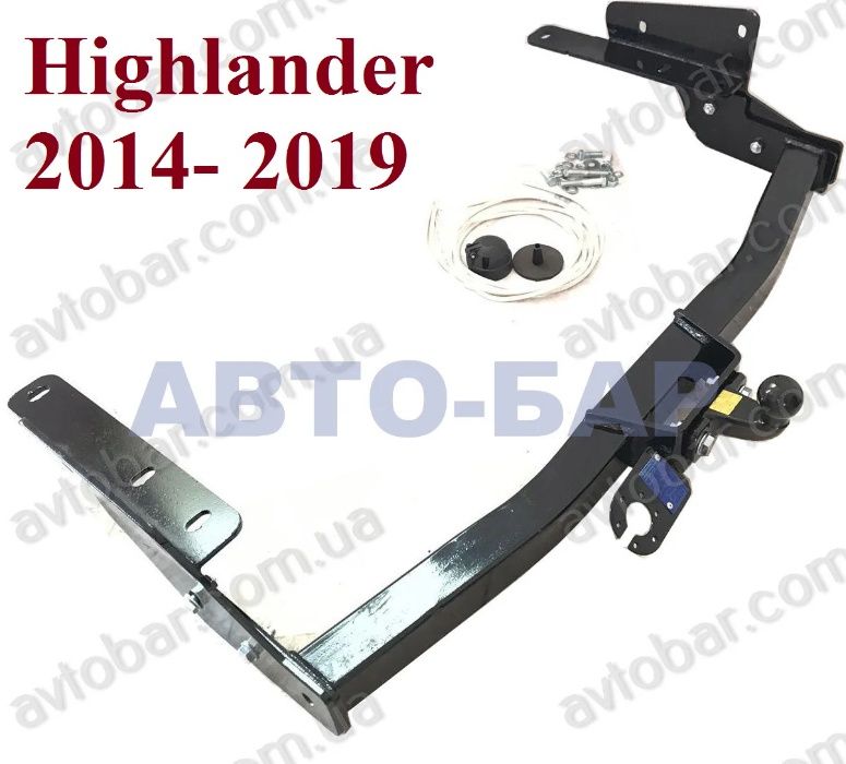 Фаркоп Toyota Highlander. Прицепное устройство Тойота Хайлендер.