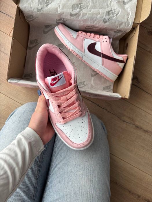 Nike Dunk Low Pink Foam Red White