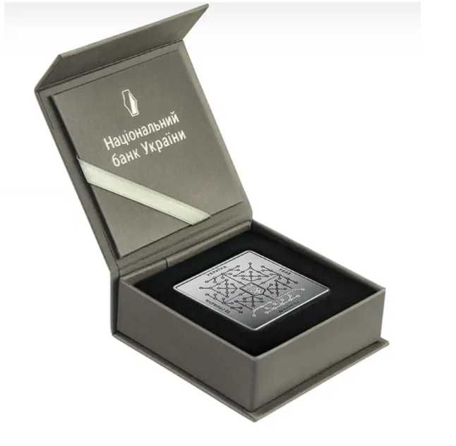 Срібна монета НБУ України "Цифрова держава" у футлярі 10 гривень