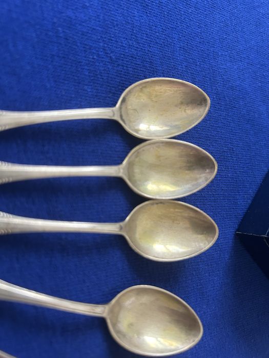 Srebrne sztućce wschodni łyżeczki do kawy