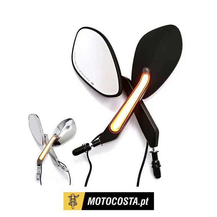 Espelhos Retrovisores LED Pisca Integrado Harley-Davidson
